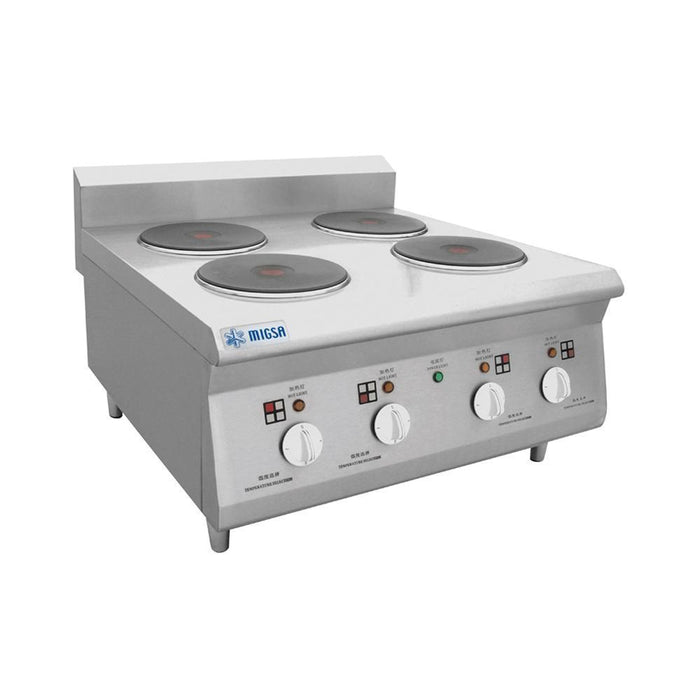 MIGSA BN600-E603 Parrilla Electrica de Mesa de Acero Inoxidable con 4 Platos Calientes 220V Envio gratis Parrillas MIGSA 