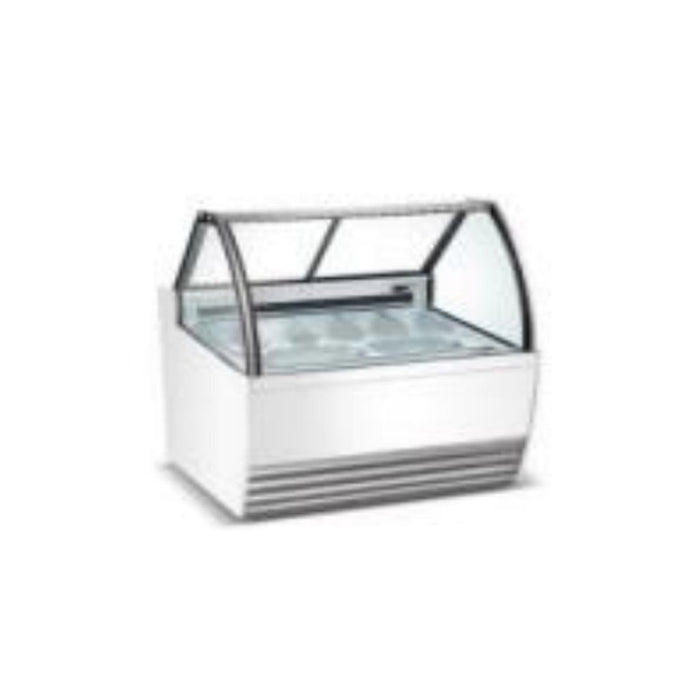 Vitrina Exhibidora De Helados 10 Insertos 1,500W 110V Migsa DW-10