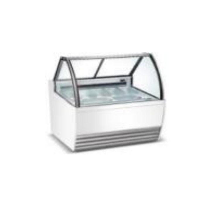 Vitrina Exhibidora De Helados 13 Insertos 1,500W 110V Migsa DW-13