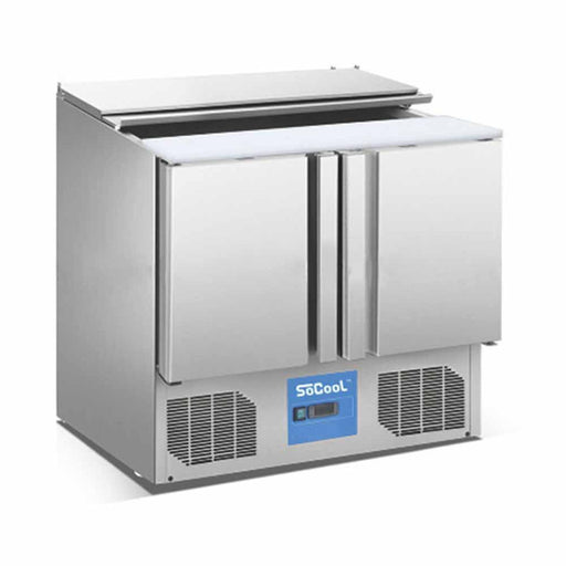 Migsa S900 Barra Fria para Ensaladas de 2 Puertas 230 lts Envio por Cobrar Mesas Refrigeradas MIGSA 