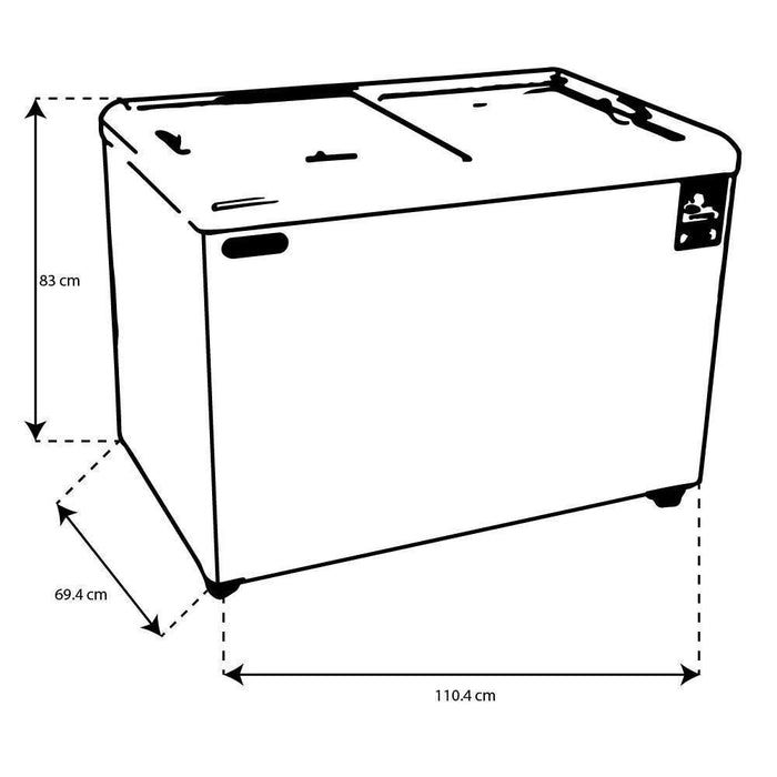 TORREY CHC-110PR Congelador Horizontal de Tapa Cristal Plano Envío por cobrar Refrigeracion TORREY 