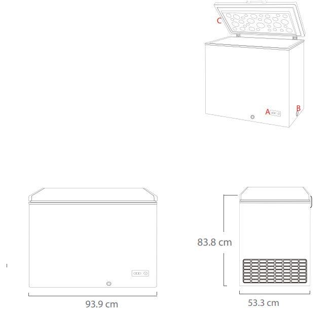 TORREY CHTC-75D Congelador Horizontal de Tapa Solida Envío por cobrar Refrigeracion TORREY 