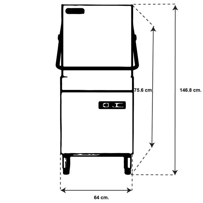 TORREY LV-910 Lavavajillas Cesta 400X400 MM 3 Ciclo 60"/120"/180" 220V Envío por cobrar Lavaloza TORREY 