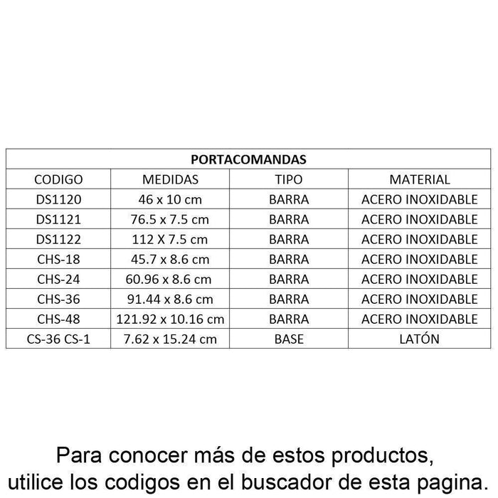 UPDATE CS-36 CS-1 Base Soporte para Recetas 3" x 6" (7.62 x 15.24 cm) Utensilios UPDATE 