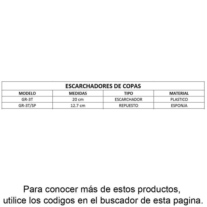 UPDATE GR-3T/SP Esponja de Repuesto para Escarchador GR-3T 5" (12.7 cm) Utensilios UPDATE 